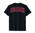 Coach Sports Trainer Varsity Team Red T-Shirt - Graphic Print for Adults - T-Shirt, Sweatshirt, Hoodie