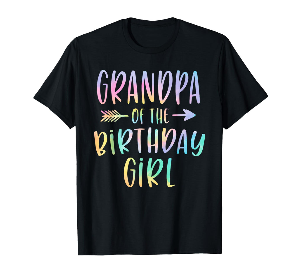 Grandpa Birthday Tie Dye Colorful Bday T-Shirt - Trendy Graphic Men Women - T-Shirt, Sweatshirt, Hoodie