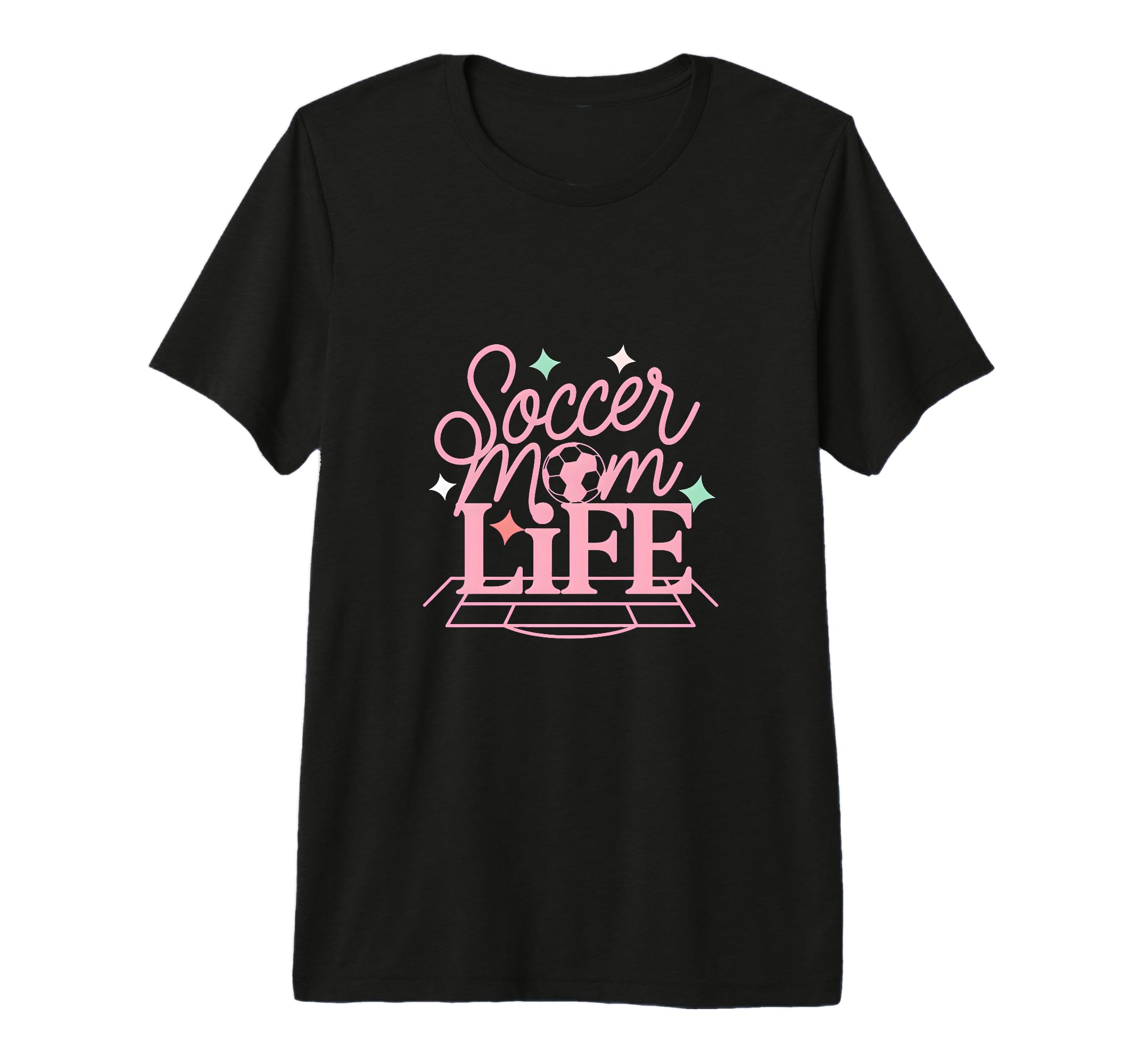 Soccer Mom Life Proud Sideline T-Shirt - Fun Novelty Design for Adults - T-Shirt, Sweatshirt, Hoodie