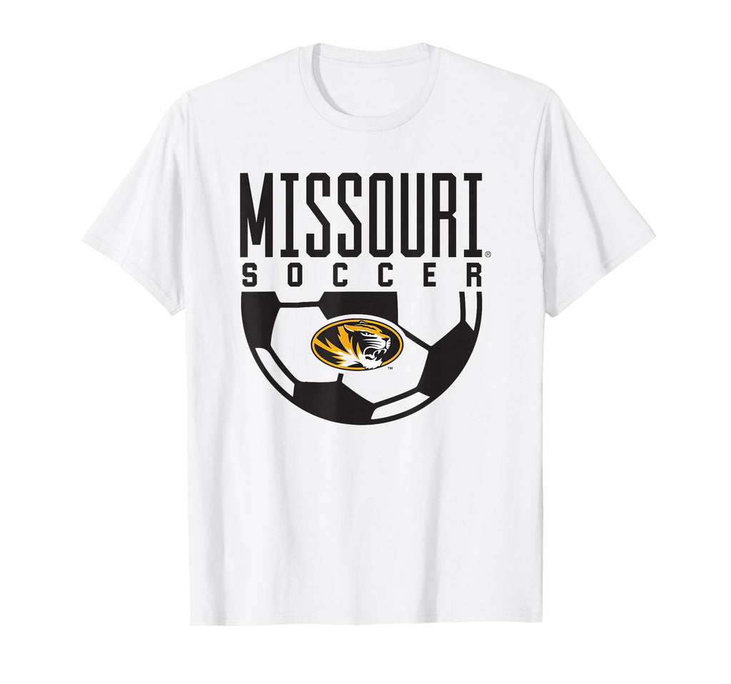 University Missouri Mizzou Tigers Soccer T-Shirt - Novelty Apparel Unisex - T-Shirt, Sweatshirt, Hoodie