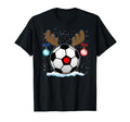 Soccer Ball Pajama Reindeer Sports T-Shirt - Unique Graphic Men Women - T-Shirt, Sweatshirt, Hoodie