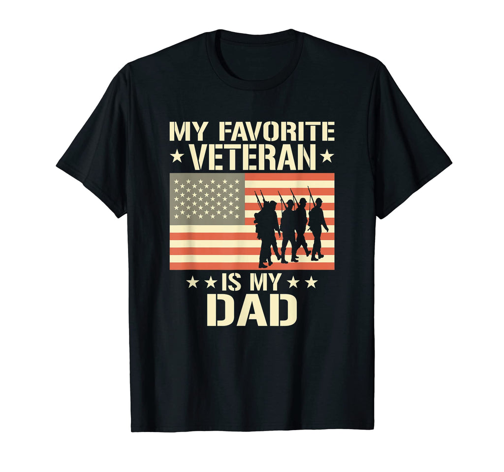 Father Veterans Day My Favorite Veteran Is T-Shirt - Unique Graphic Unisex - T-Shirt, Sweatshirt, Hoodie