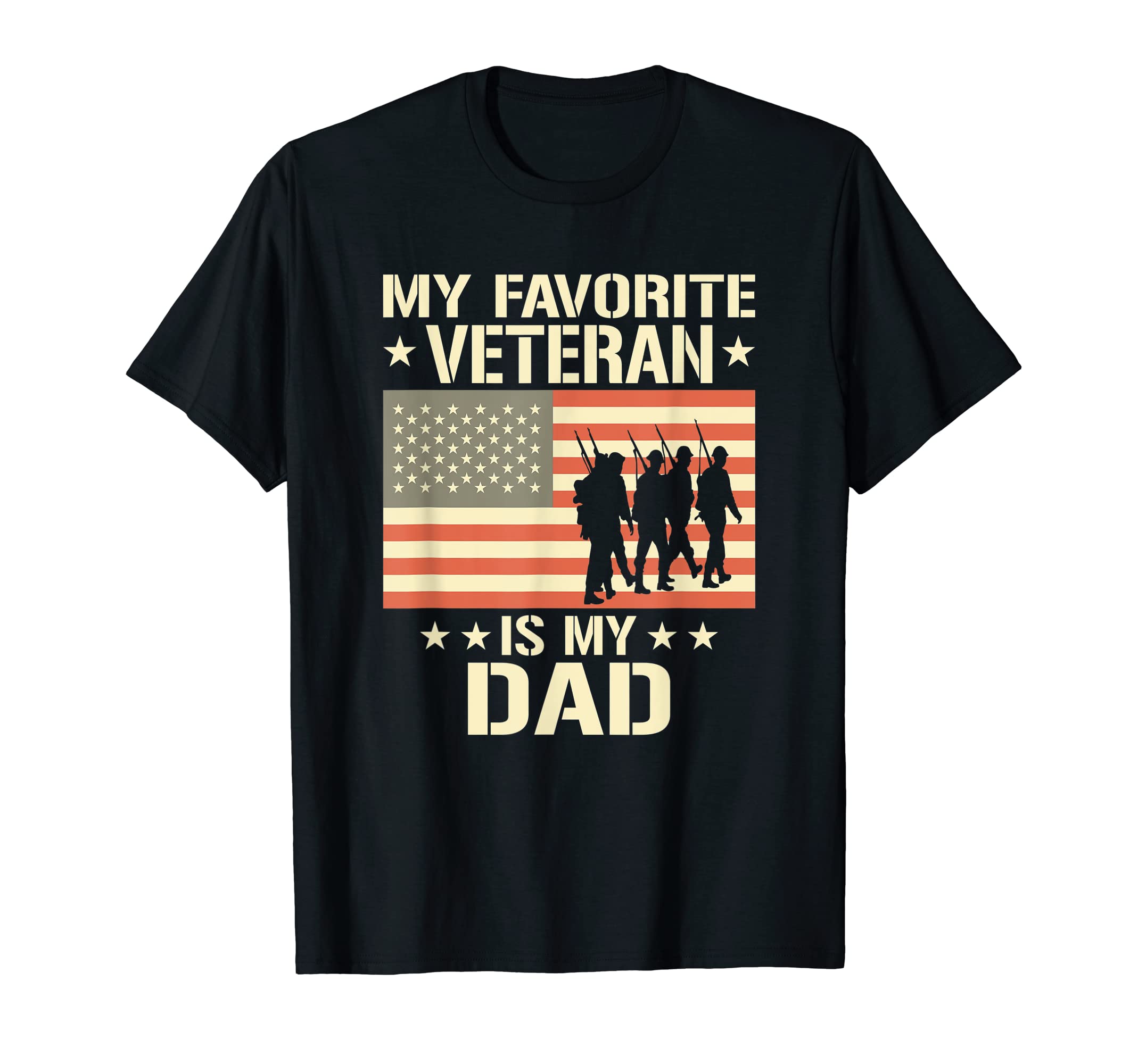 Father Veterans Day My Favorite Veteran Is T-Shirt - Unique Graphic Unisex - T-Shirt, Sweatshirt, Hoodie