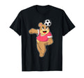 Bear Soccer Player Soccer Sports T-Shirt - Casual Everyday Wear Men Women - T-Shirt, Sweatshirt, Hoodie
