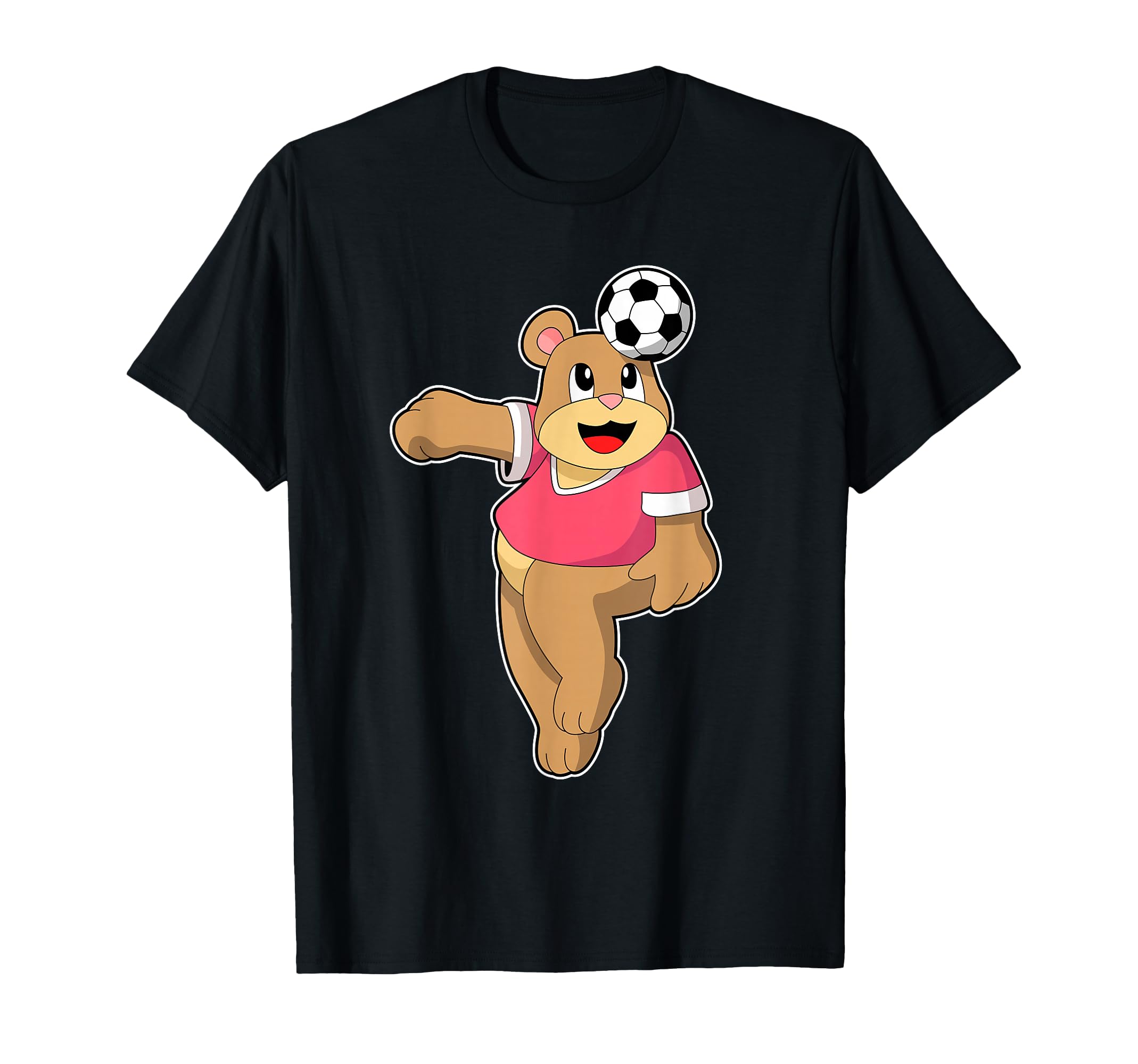 Bear Soccer Player Soccer Sports T-Shirt - Casual Everyday Wear Men Women - T-Shirt, Sweatshirt, Hoodie