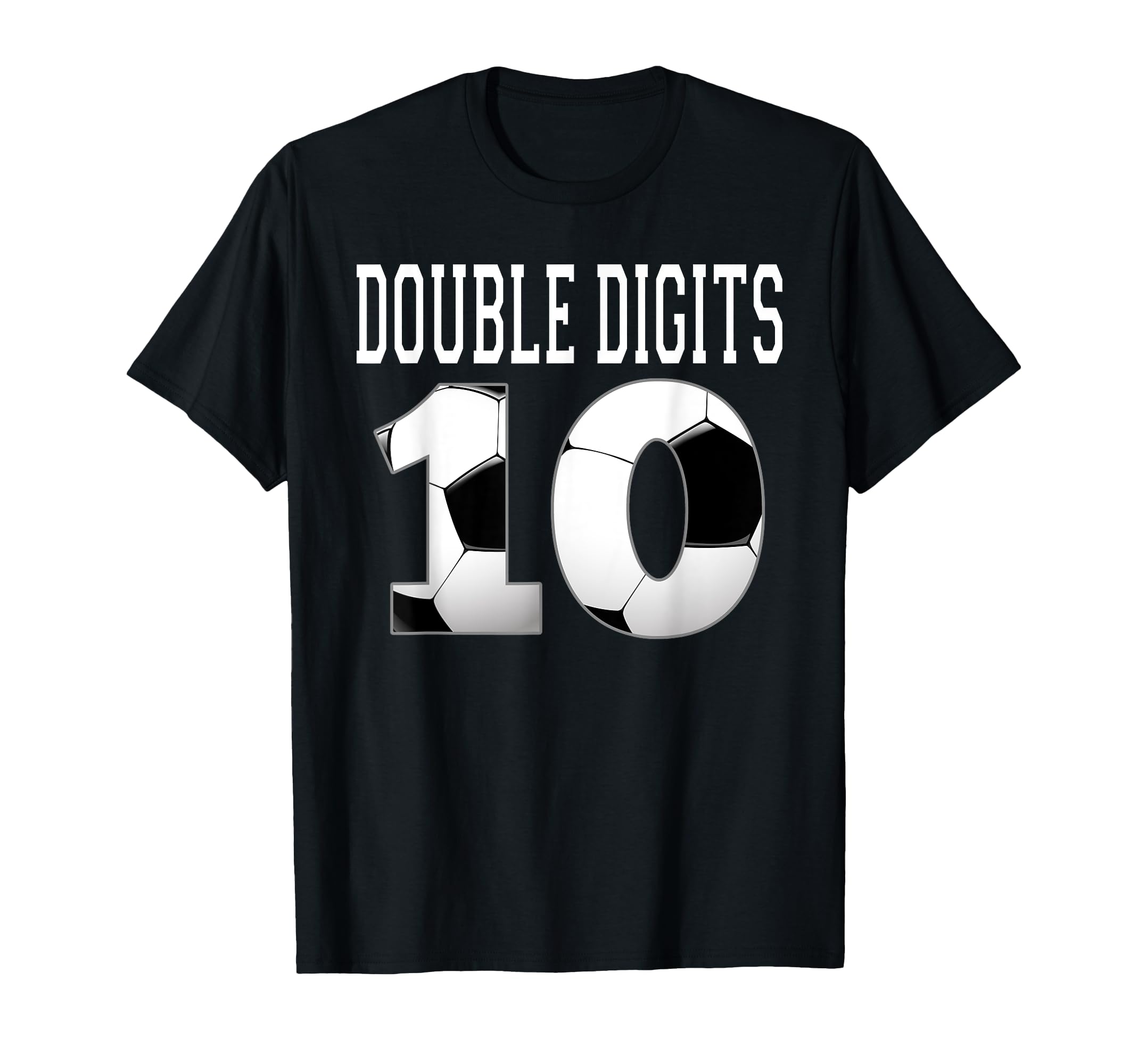 Ten Birthday Double Digits 10Th Birthday T-Shirt - Minimalist Print Unisex - T-Shirt, Sweatshirt, Hoodie