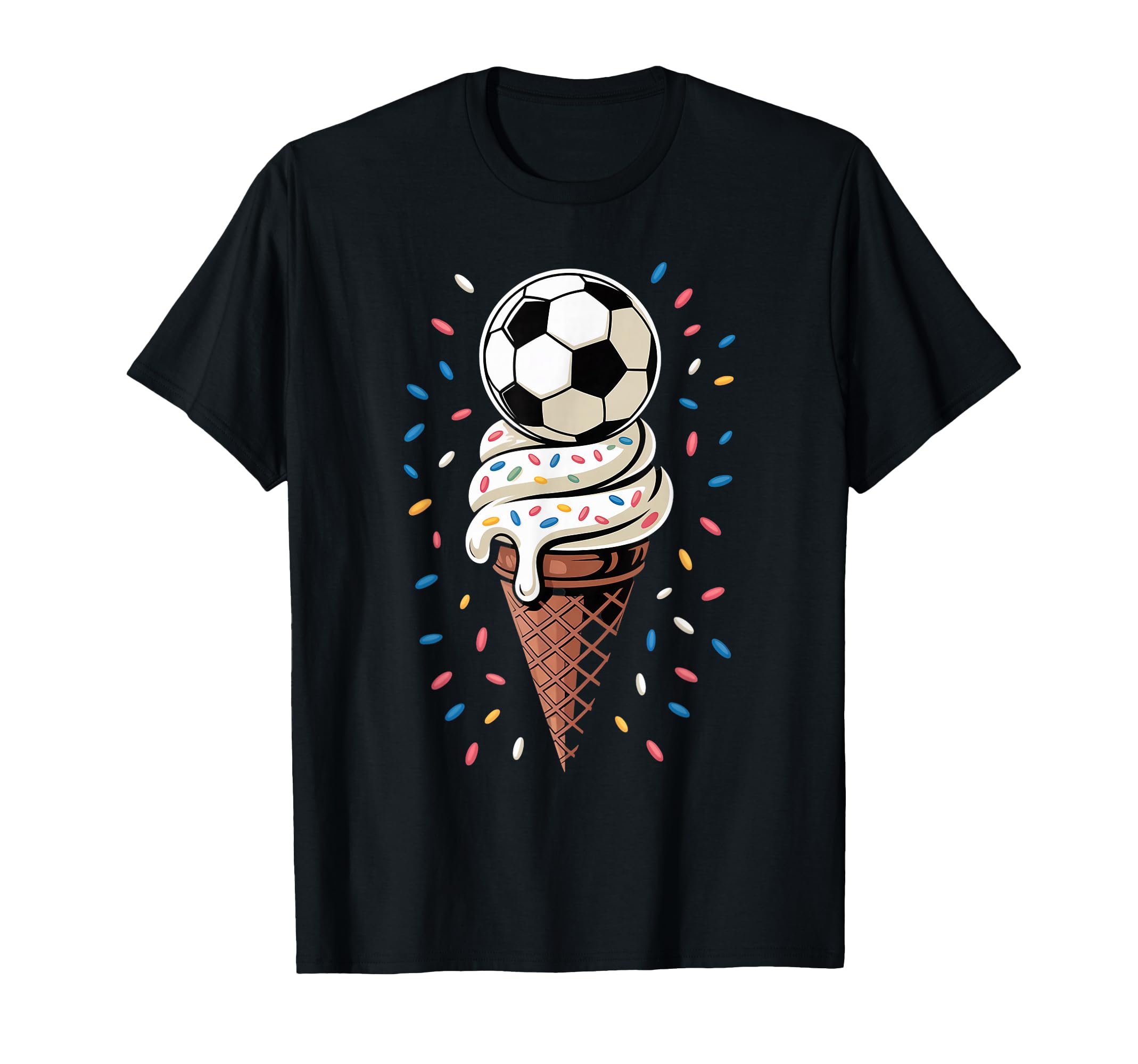 Soccer Ice Cream Drip Game Soccer Drip T-Shirt - Trendy Graphic Men Women - T-Shirt, Sweatshirt, Hoodie