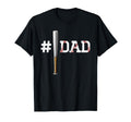 Number One Baseball Dad Fathers Day 1 T-Shirt - Minimalist Print Men Women - T-Shirt, Sweatshirt, Hoodie