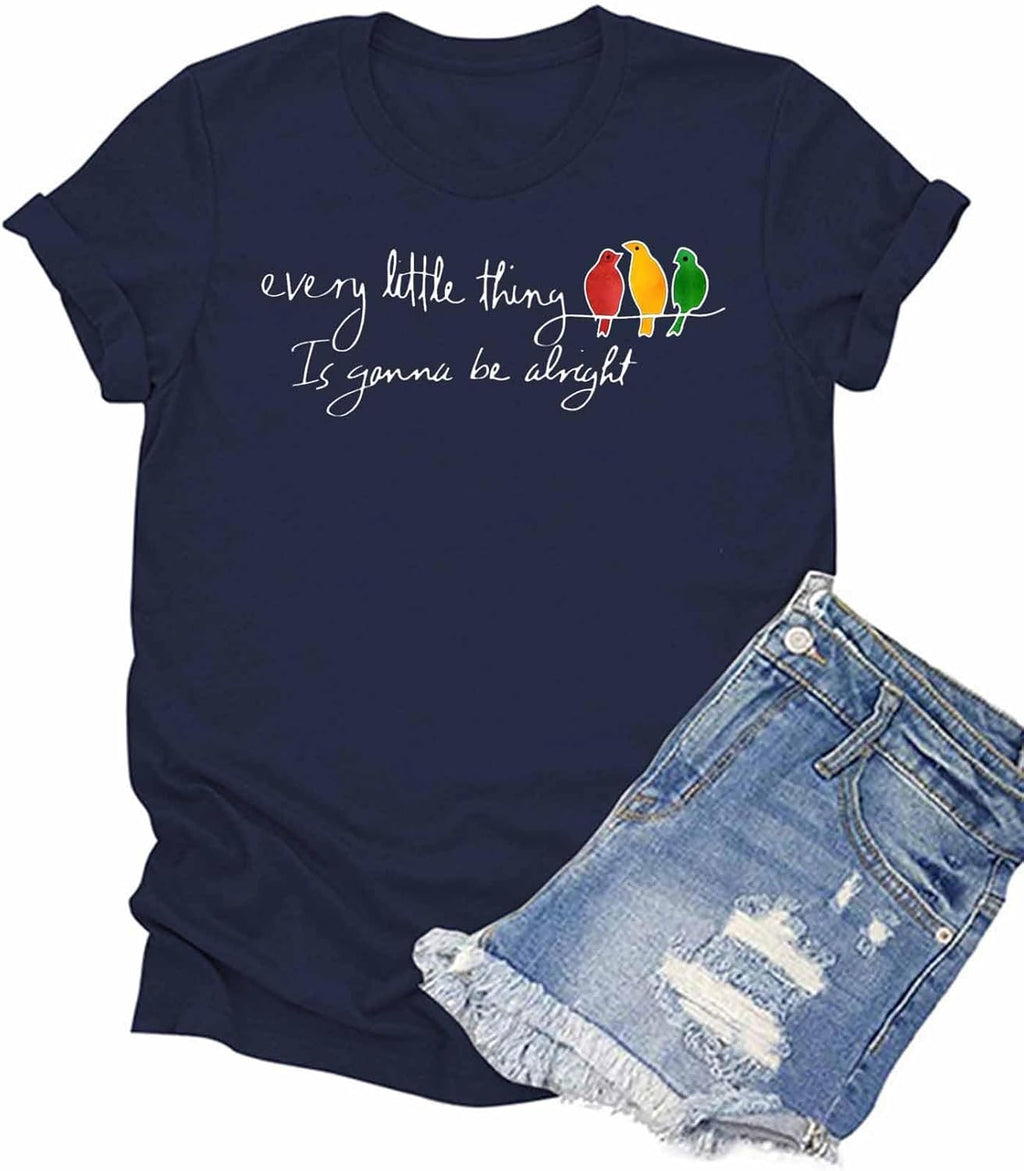 Womens Every Little Thing is Gonna Be Alright - Adult & Kids T-Shirts, Sweatshirts & Hoodies apparel design preview 1