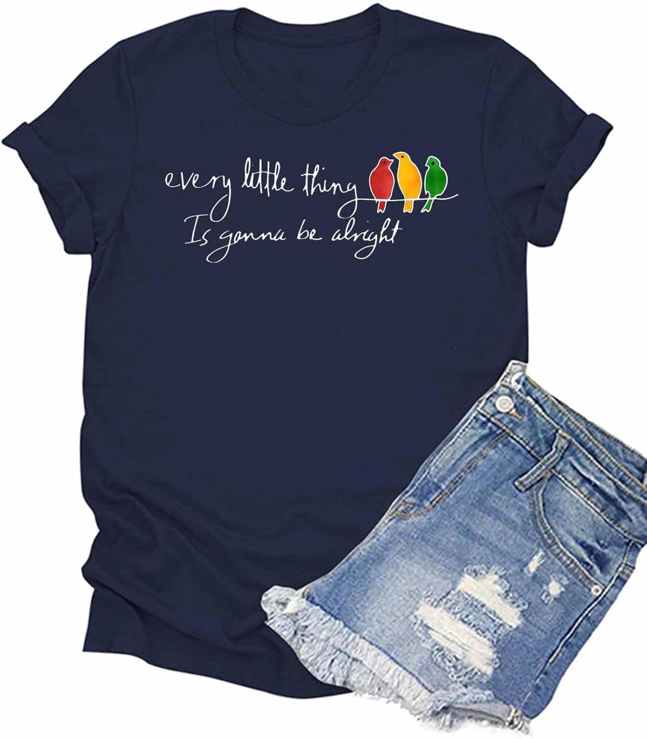Womens Every Little Thing is Gonna Be Alright - Adult & Kids T-Shirts, Sweatshirts & Hoodies apparel design preview 1