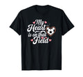 My Heart Is That Field Soccer Mom T-Shirt - Graphic Print for Adults - T-Shirt, Sweatshirt, Hoodie