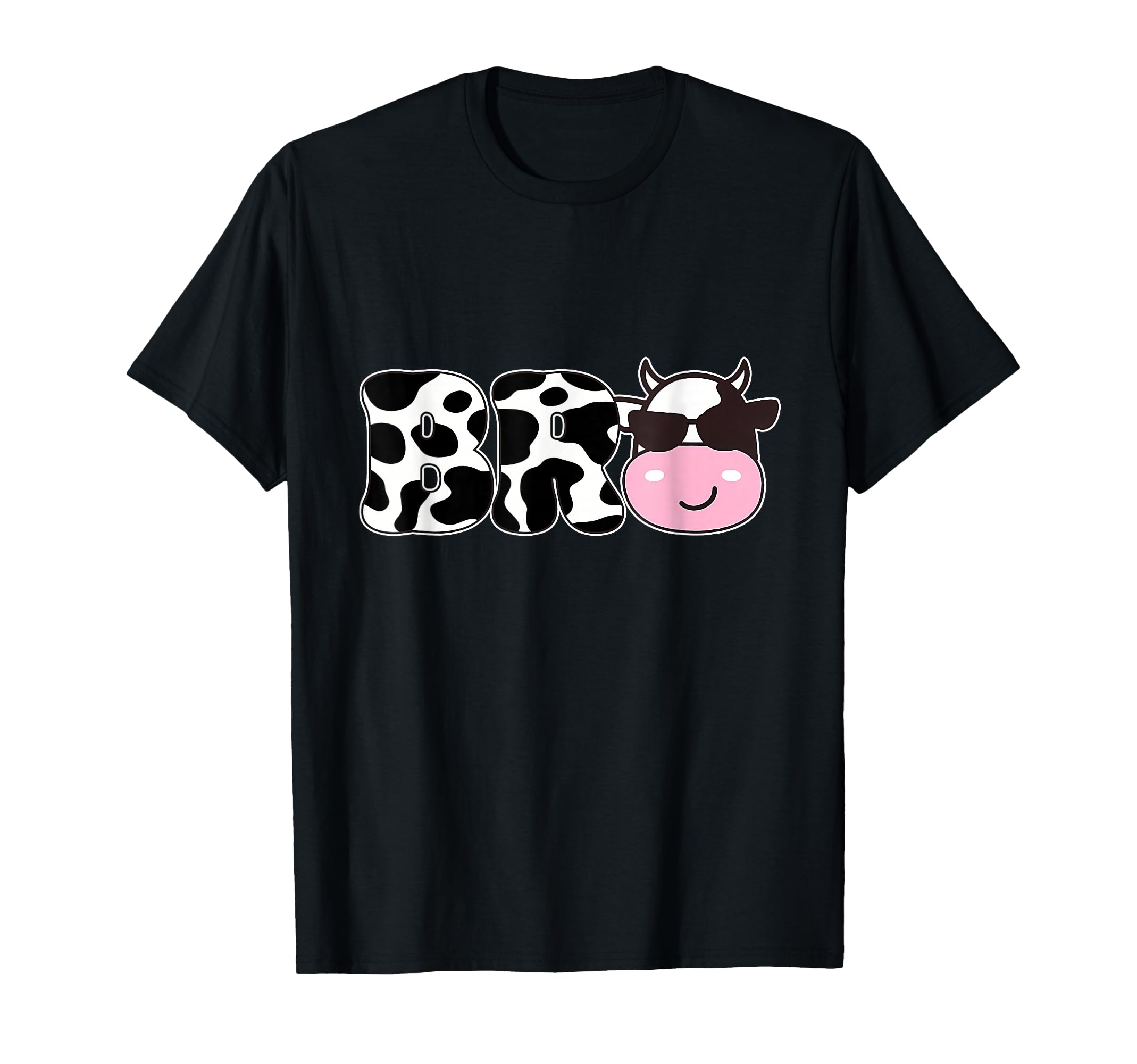 Bro Birthday Farm Cow Themed Family T-Shirt - Custom Art Print for Adults - T-Shirt, Sweatshirt, Hoodie
