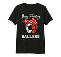 Busy Raising Ballers Funny Soccer T-Shirt - Aesthetic Graphic for Adults - T-Shirt, Sweatshirt, Hoodie