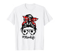 Soccer Mom Messy Bun Life Hair Glasses T-Shirt - Aesthetic Graphic Unisex - T-Shirt, Sweatshirt, Hoodie