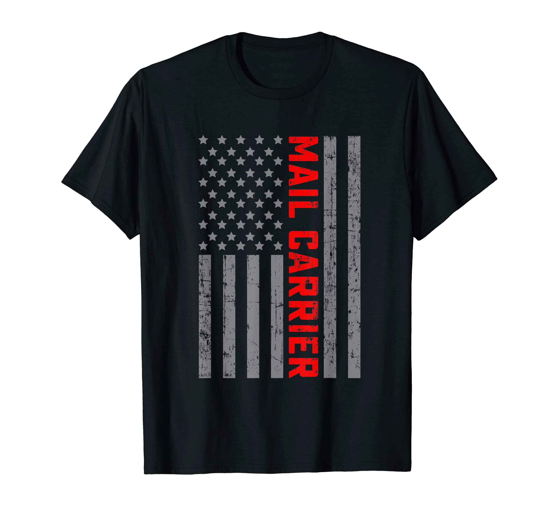 American Flag Mail Carrier Us Flag Dad T-Shirt - Custom Art Print Unisex - T-Shirt, Sweatshirt, Hoodie