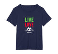 Live Love Soccer Inspiring Sports T-Shirt - Aesthetic Graphic for Adults - T-Shirt, Sweatshirt, Hoodie