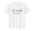 Game Day Soccer Mom Ball Bow Cleats Sports T-Shirt - Novelty Apparel Unisex - T-Shirt, Sweatshirt, Hoodie