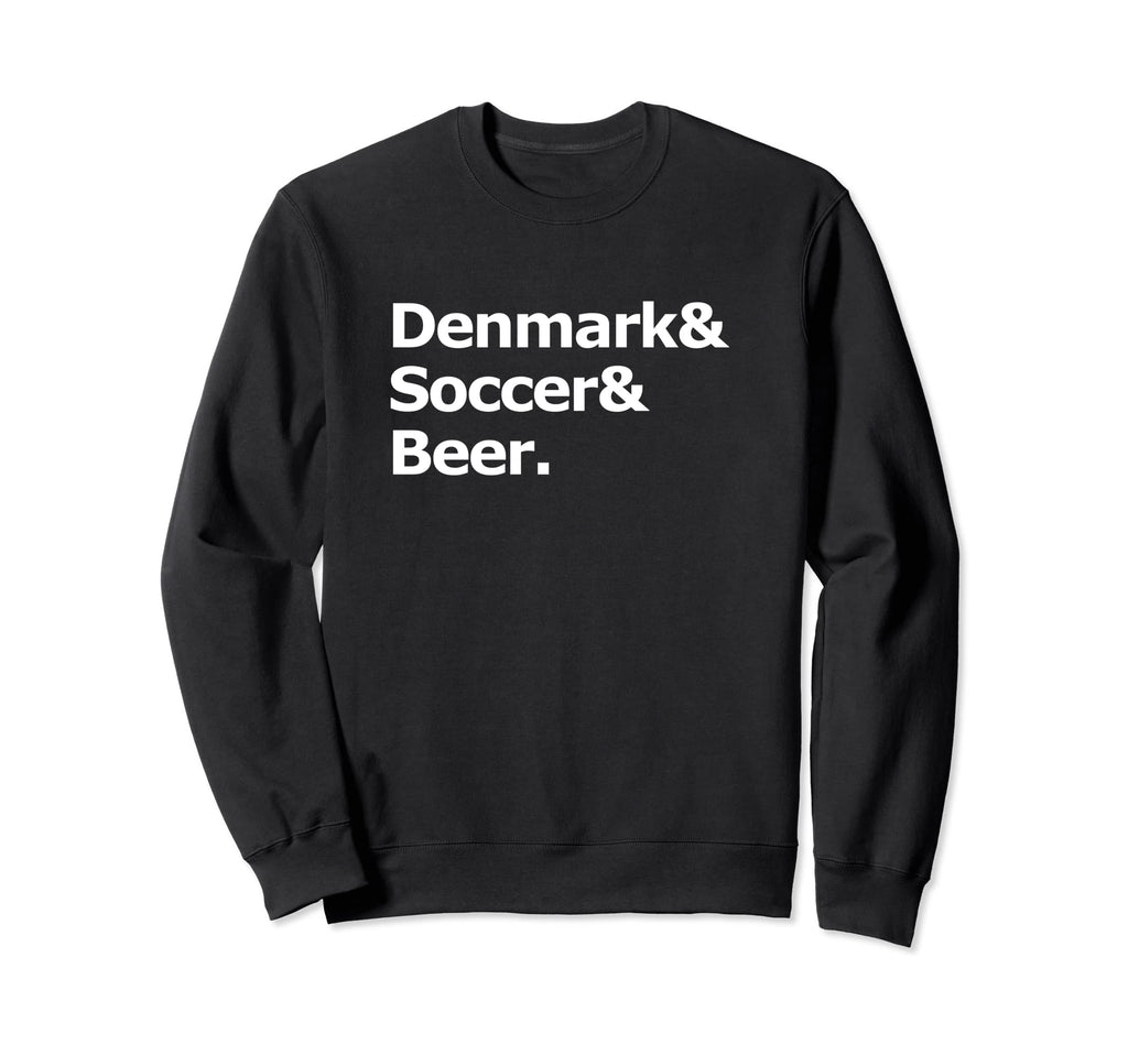 Denmark Soccer Beer Football Danish Sweatshirt - Graphic Print for Adults - T-Shirt, Sweatshirt, Hoodie
