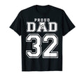 Number 32 Custom Proud Soccer T-Shirt - Fun Novelty Design for Adults - T-Shirt, Sweatshirt, Hoodie