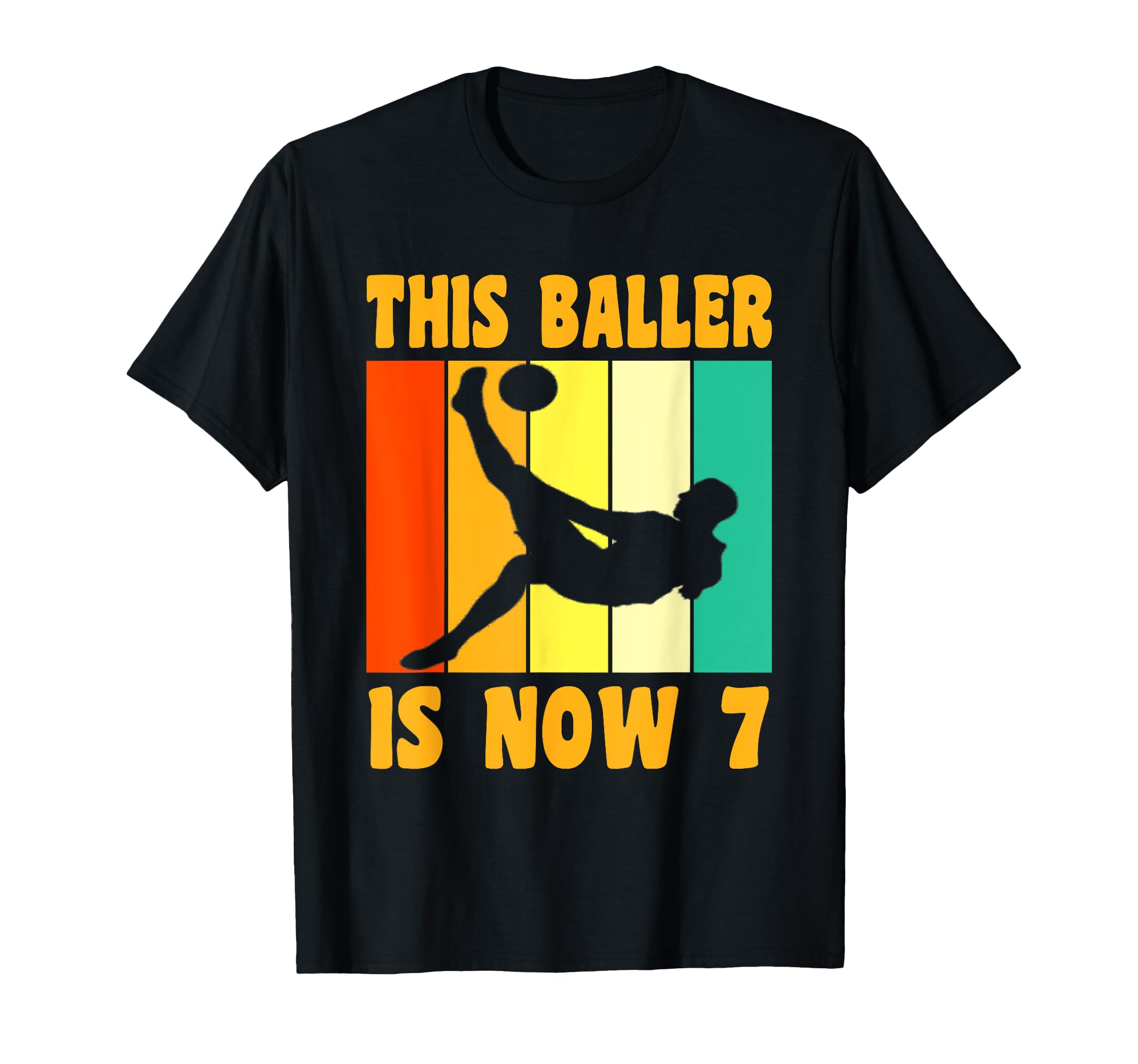 Happy 7Th Birthday 7 Year Old Soccer T-Shirt - Trendy Graphic for Adults - T-Shirt, Sweatshirt, Hoodie