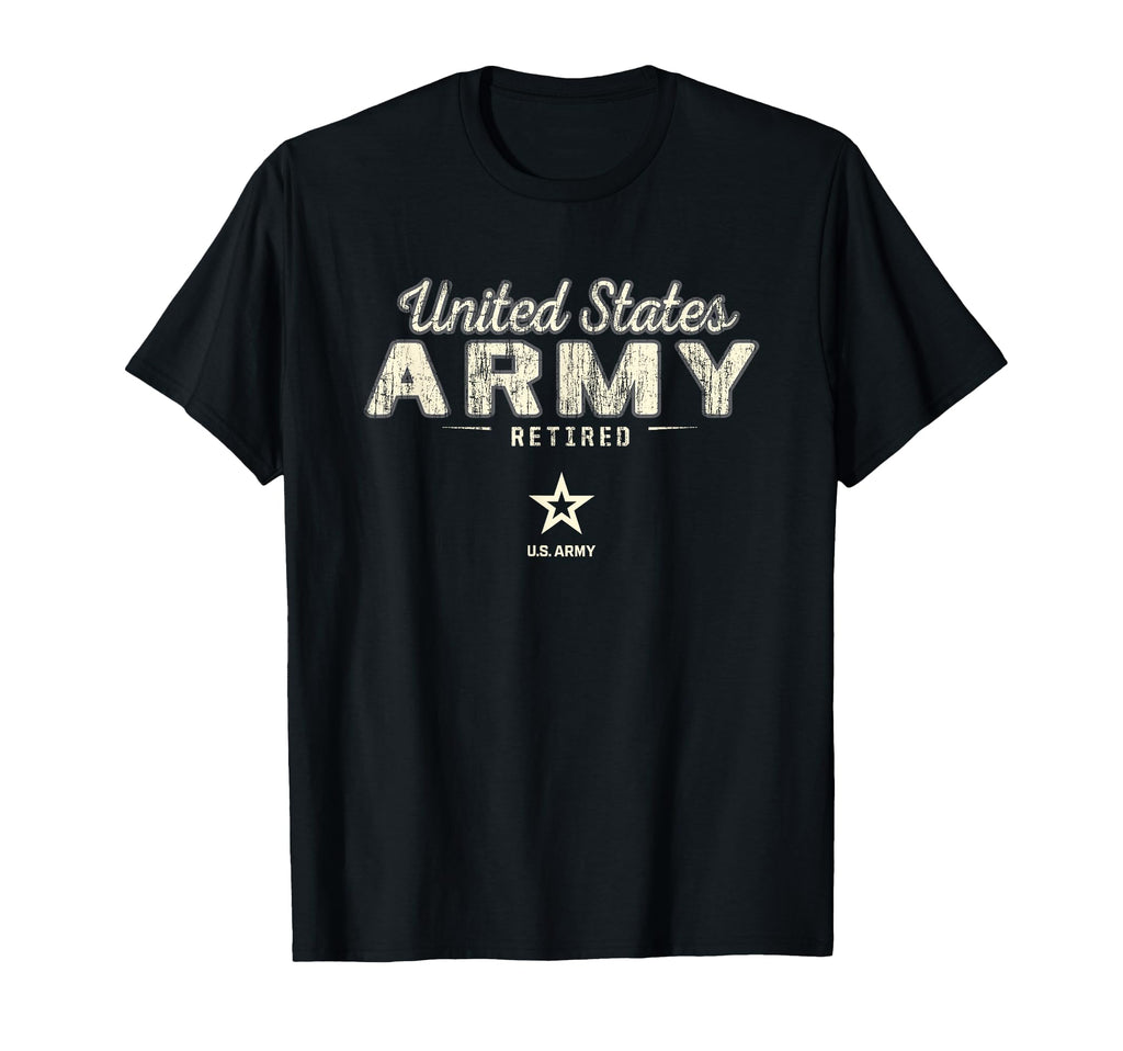 United States Army Military Retired Black T-Shirt - Graphic Print Men Women - T-Shirt, Sweatshirt, Hoodie