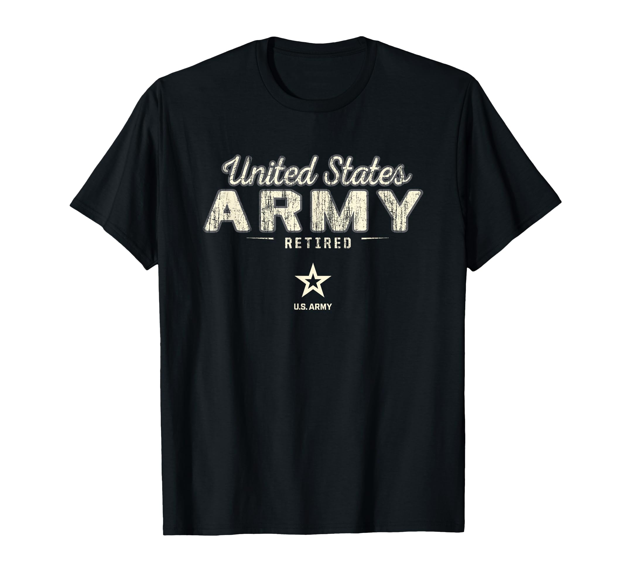 United States Army Military Retired Black T-Shirt - Graphic Print Men Women - T-Shirt, Sweatshirt, Hoodie