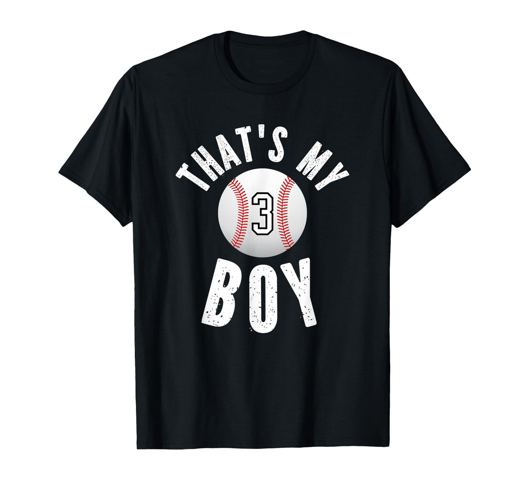 Thats My Baseball Number 3 T-Shirt - Minimalist Print Men Women - T-Shirt, Sweatshirt, Hoodie