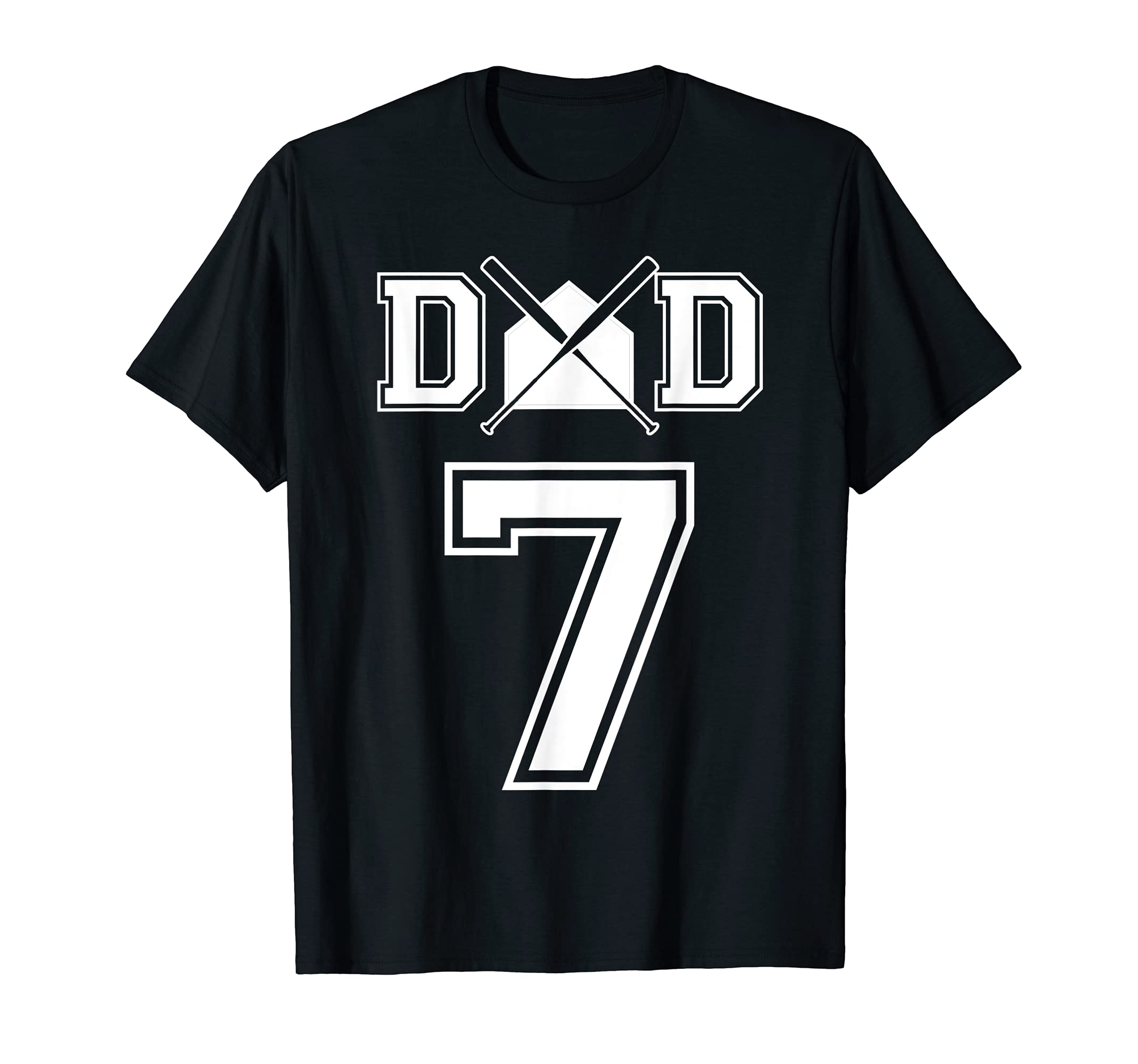 Number 7 Players Biggest Fan Baseball T-Shirt - Unique Graphic Men Women - T-Shirt, Sweatshirt, Hoodie