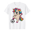 Unicorn Soccer Just Who Loves Kickin T-Shirt - Graphic Print Men Women - T-Shirt, Sweatshirt, Hoodie