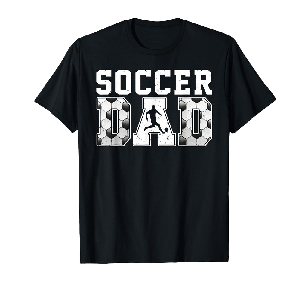 Proud Soccer Dad Papa Daddy Sport Happy T-Shirt - Custom Art Print Unisex - T-Shirt, Sweatshirt, Hoodie