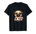 Pug Dog Soccer Champion Fan Ball T-Shirt - Minimalist Print Men Women - T-Shirt, Sweatshirt, Hoodie