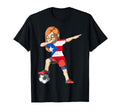 Dabbing Soccer Puerto Rico Jersey T-Shirt - Custom Art Print Men Women - T-Shirt, Sweatshirt, Hoodie