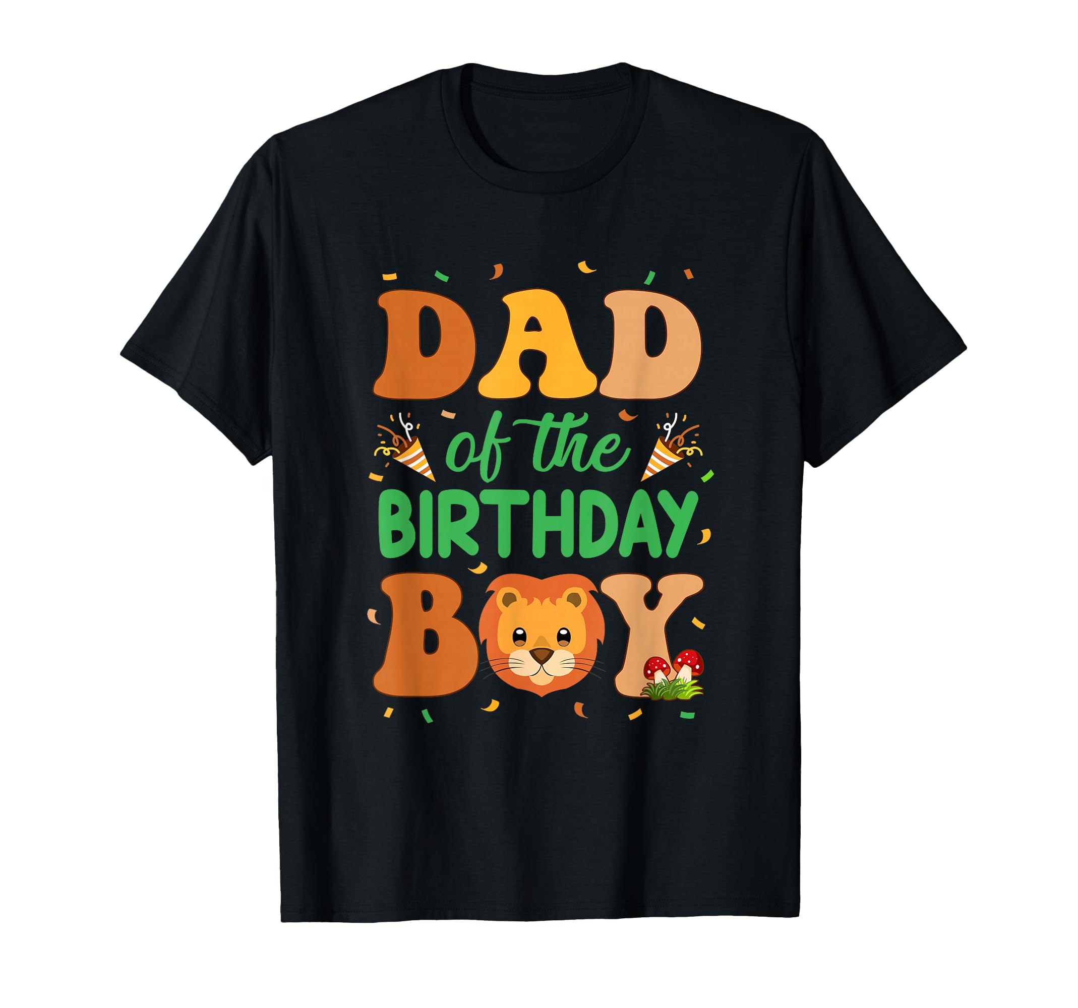 Dad Birthday Lion Family Party T-Shirt - Unique Graphic for Adults - T-Shirt, Sweatshirt, Hoodie