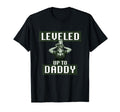 Leveled Up To Daddy Gamer Dad T-Shirt - Custom Art Print Men Women - T-Shirt, Sweatshirt, Hoodie