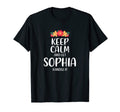 Sophia Keep Calm Personalized T-Shirt - Casual Everyday Wear Men Women - T-Shirt, Sweatshirt, Hoodie