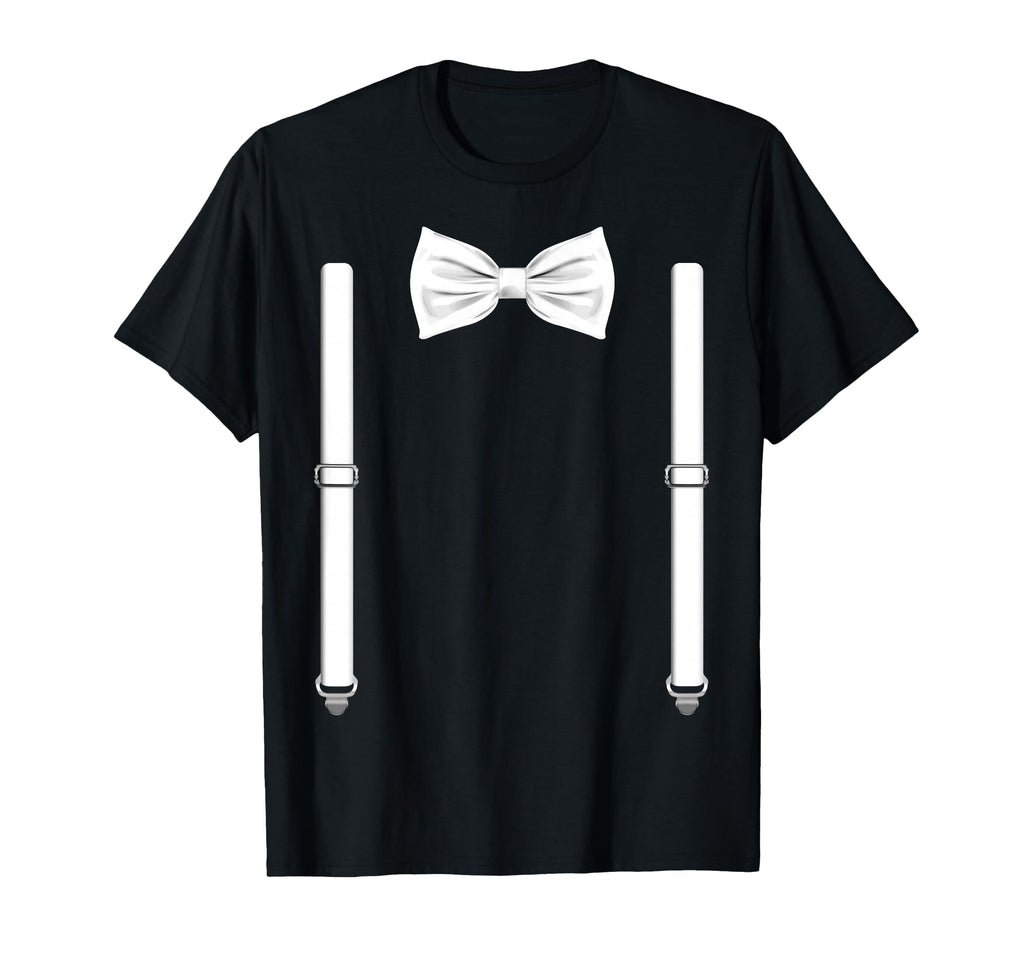 Bow Tie Suspenders Funny Wedding T-Shirt - Fun Novelty Design Men Women - T-Shirt, Sweatshirt, Hoodie