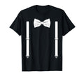 Bow Tie Suspenders Funny Wedding T-Shirt - Fun Novelty Design Men Women - T-Shirt, Sweatshirt, Hoodie