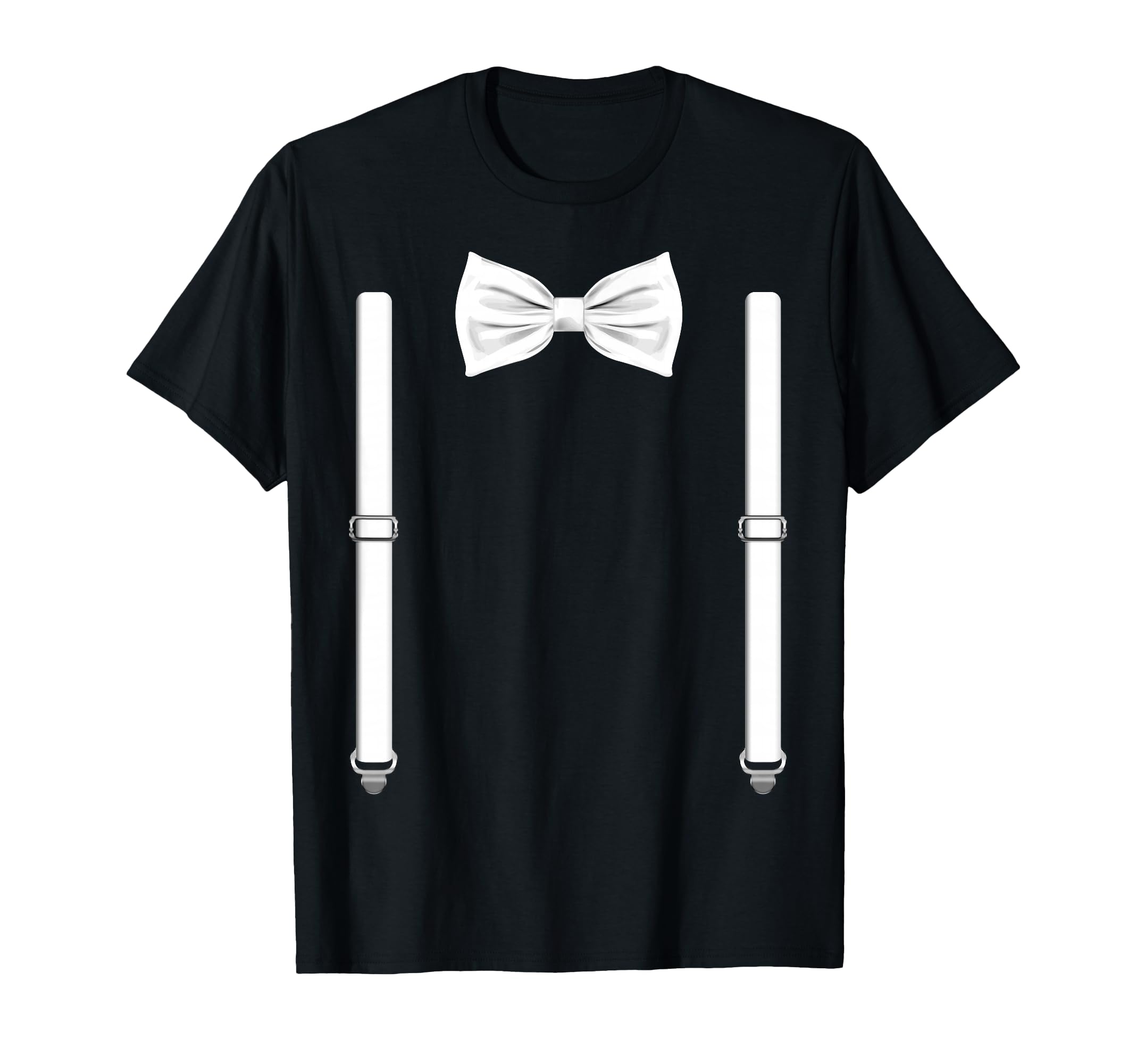 Bow Tie Suspenders Funny Wedding T-Shirt - Fun Novelty Design Men Women - T-Shirt, Sweatshirt, Hoodie