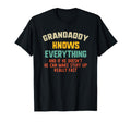 Grandaddy Knows Everything Grandpa T-Shirt - Custom Art Print Men Women - T-Shirt, Sweatshirt, Hoodie