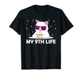 My 9Th Life Cat Lover Birthday T-Shirt - Custom Art Print for Adults - T-Shirt, Sweatshirt, Hoodie