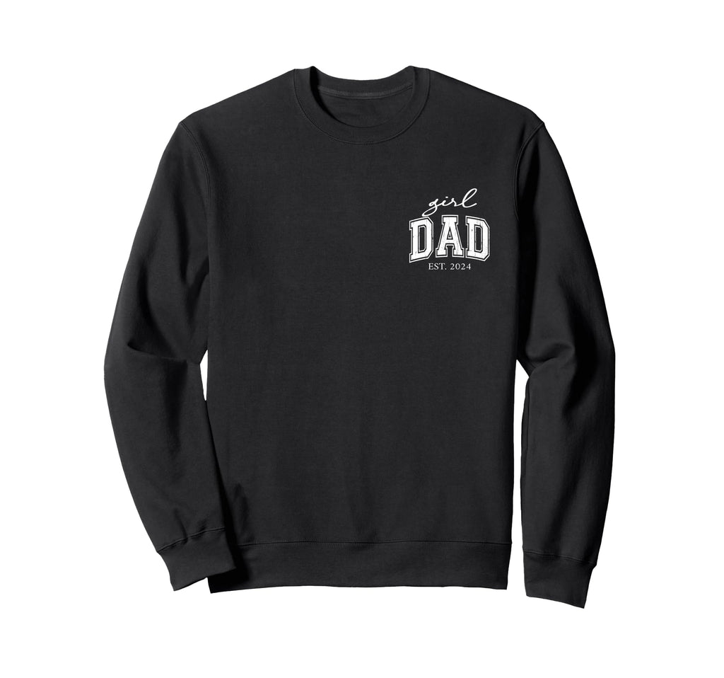 Dad Est 2024 Dad Fathers Day Sweatshirt - Aesthetic Graphic for Adults - T-Shirt, Sweatshirt, Hoodie