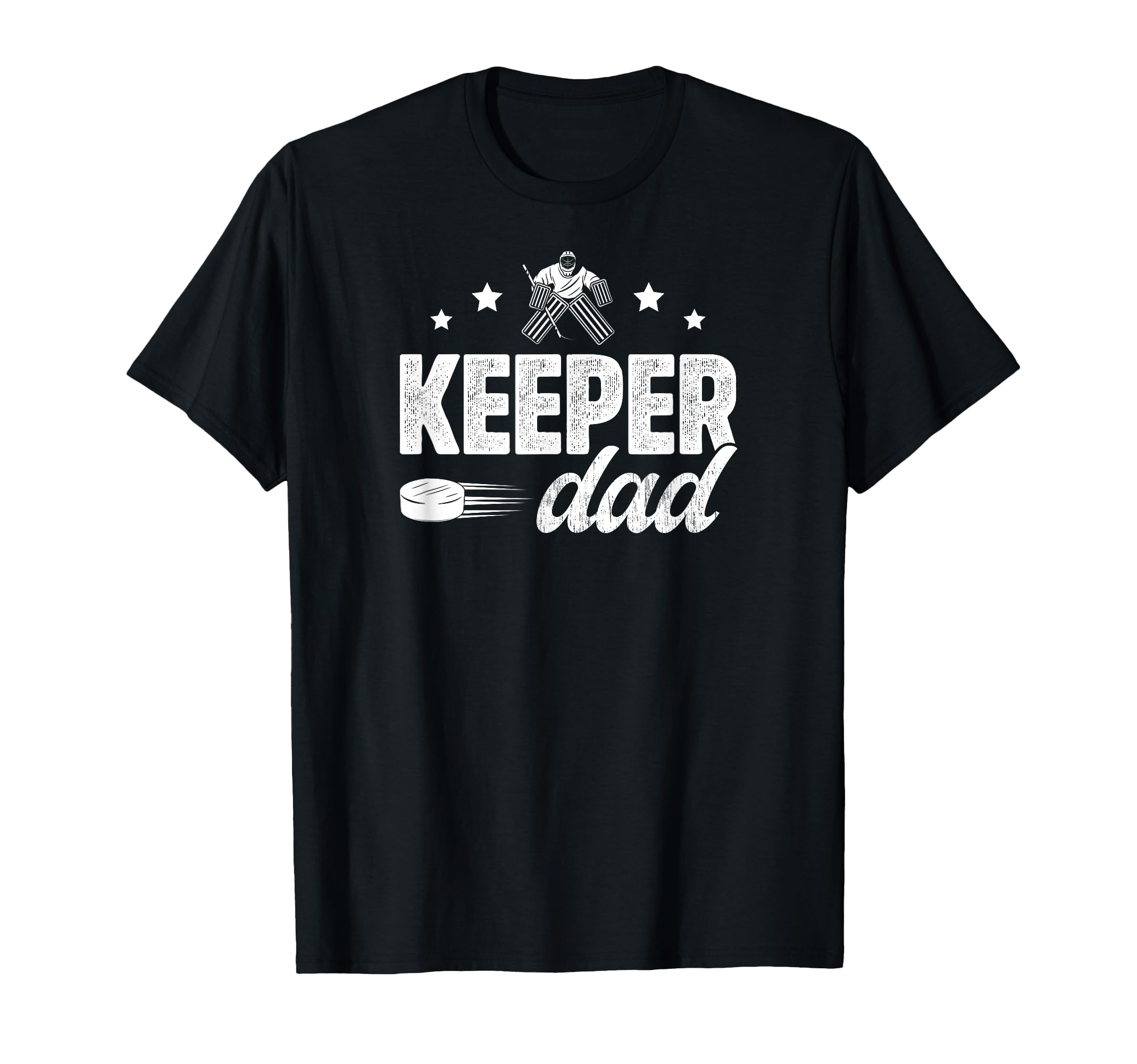 Ice Hockey Keeper Dad Hockey T-Shirt - Minimalist Print for Adults - T-Shirt, Sweatshirt, Hoodie