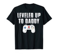 Leveled Up To Daddy New Dad Est 2018 T-Shirt - Custom Art Print Unisex - T-Shirt, Sweatshirt, Hoodie