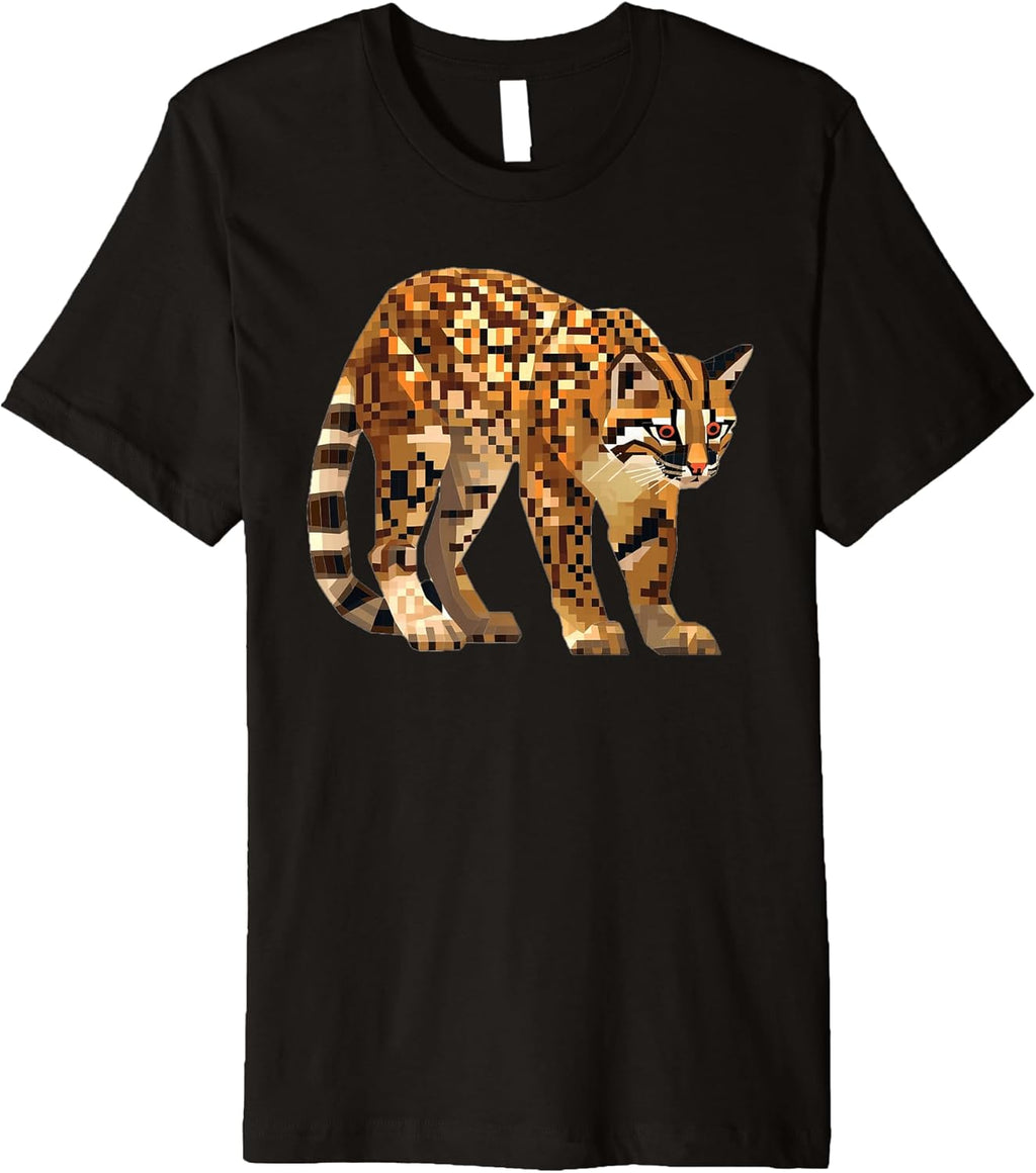 Ocelot Leopardus Pardalis Wild Cat Designs - Adult & Kids T-Shirts, Sweatshirts & Hoodies apparel design preview 1
