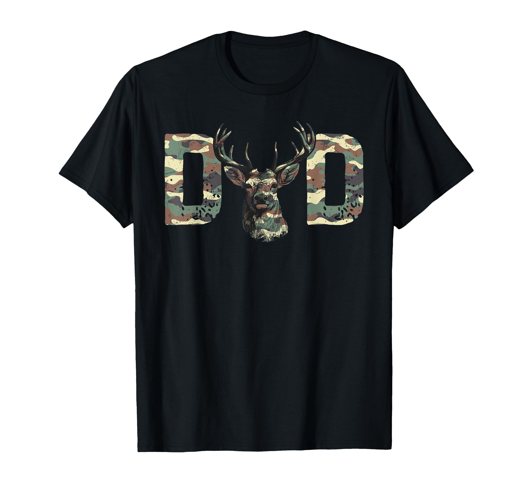 Camo Dad Hunting Camouflage Deer T-Shirt - Fun Novelty Design Unisex - T-Shirt, Sweatshirt, Hoodie