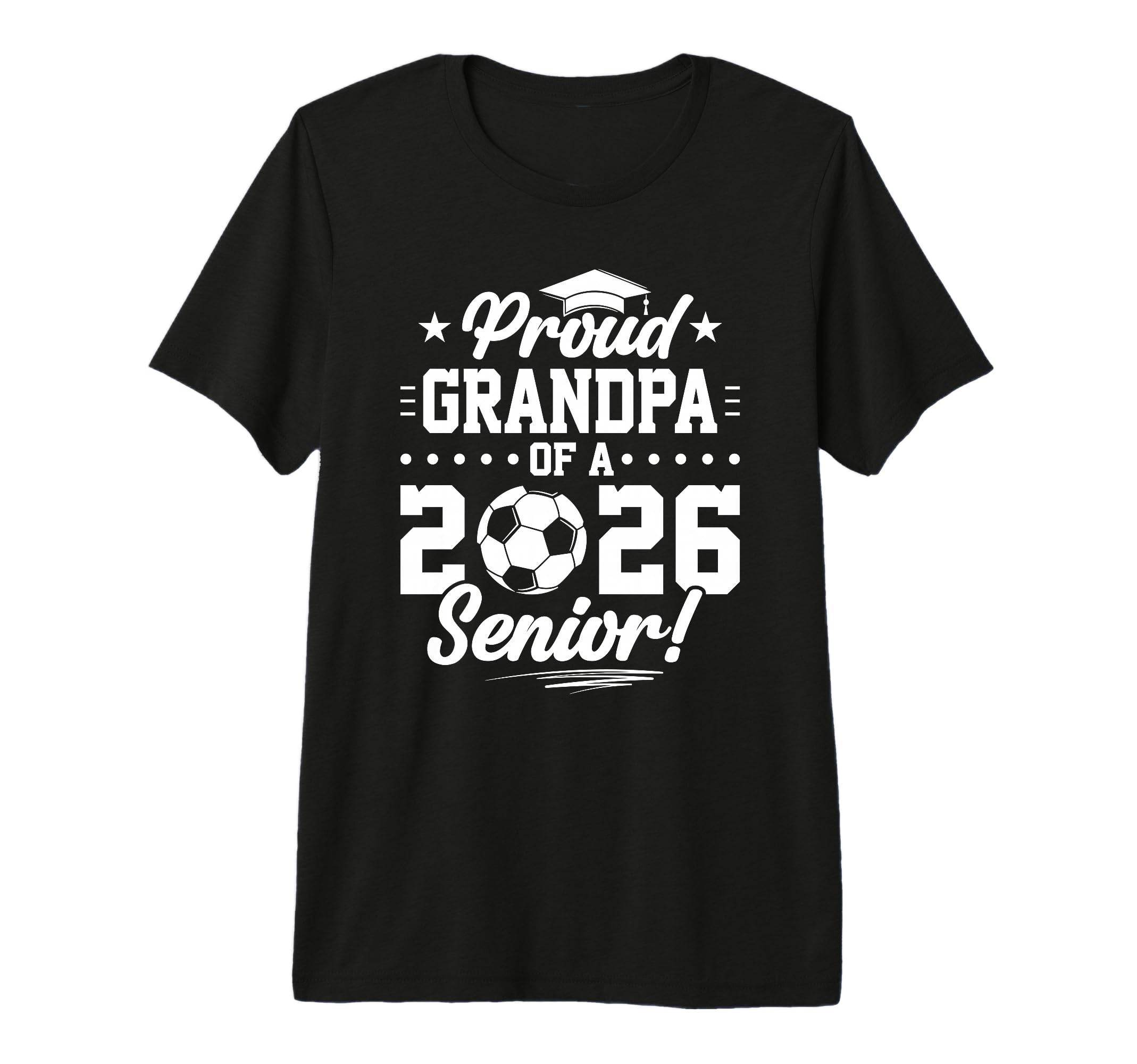 Proud Grandpa 2026 Senior Soccer T-Shirt - Novelty Apparel for Adults - T-Shirt, Sweatshirt, Hoodie