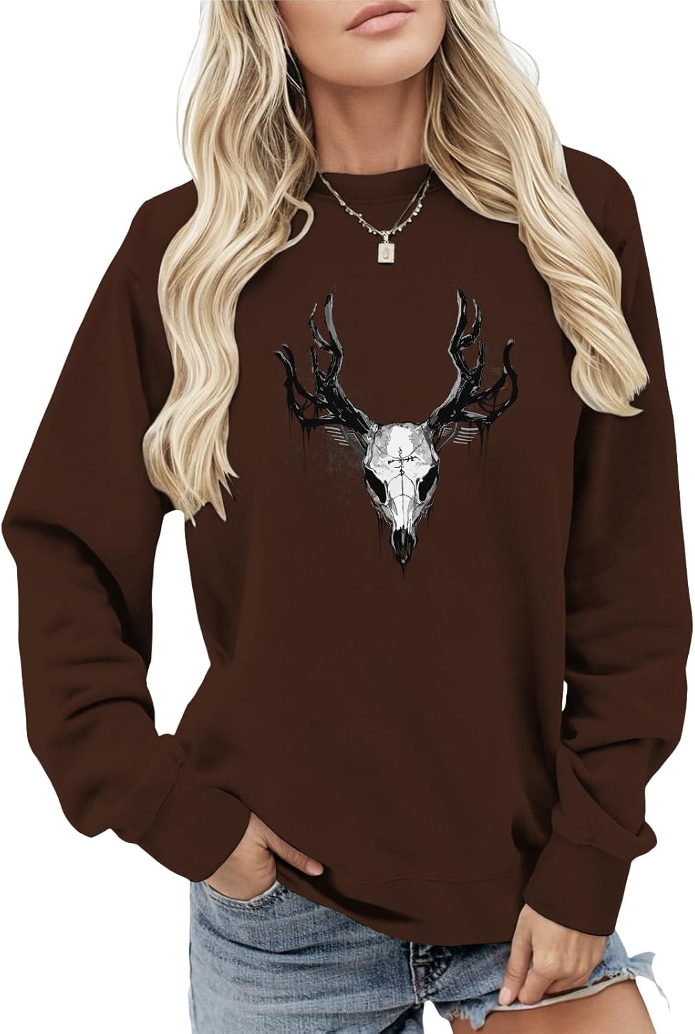 Women's Solid-Color Brown with Anime-Inspired Cartoon - Adult & Kids T-Shirts, Sweatshirts & Hoodies apparel design preview 1