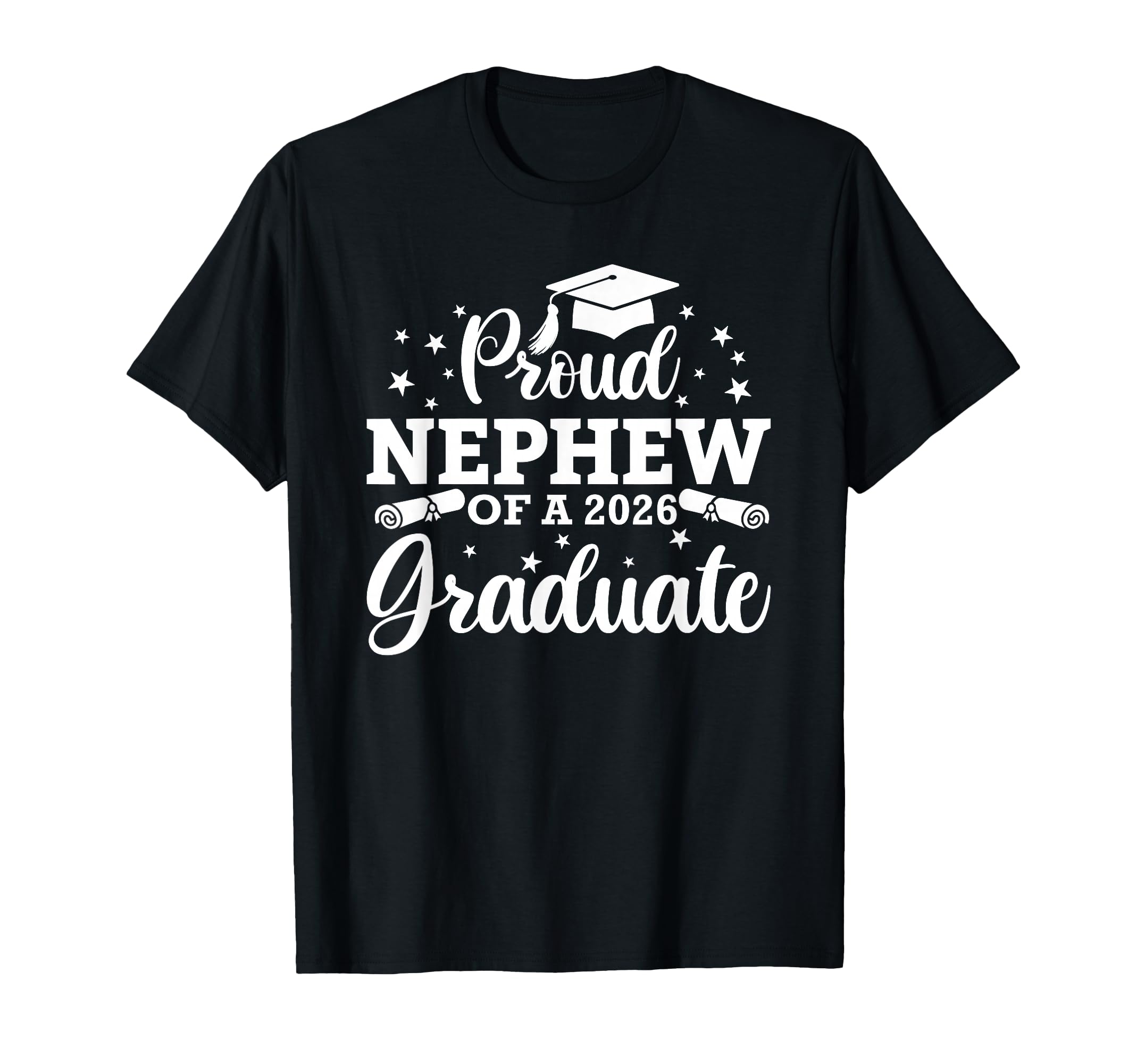 Proud Nephew 2026 Graduate Senior T-Shirt - Graphic Print Unisex - T-Shirt, Sweatshirt, Hoodie