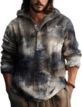 Abstract Art Hooded Vintage Button Down Casual Tops - Adult & Kids T-Shirts, Sweatshirts & Hoodies apparel design preview 1