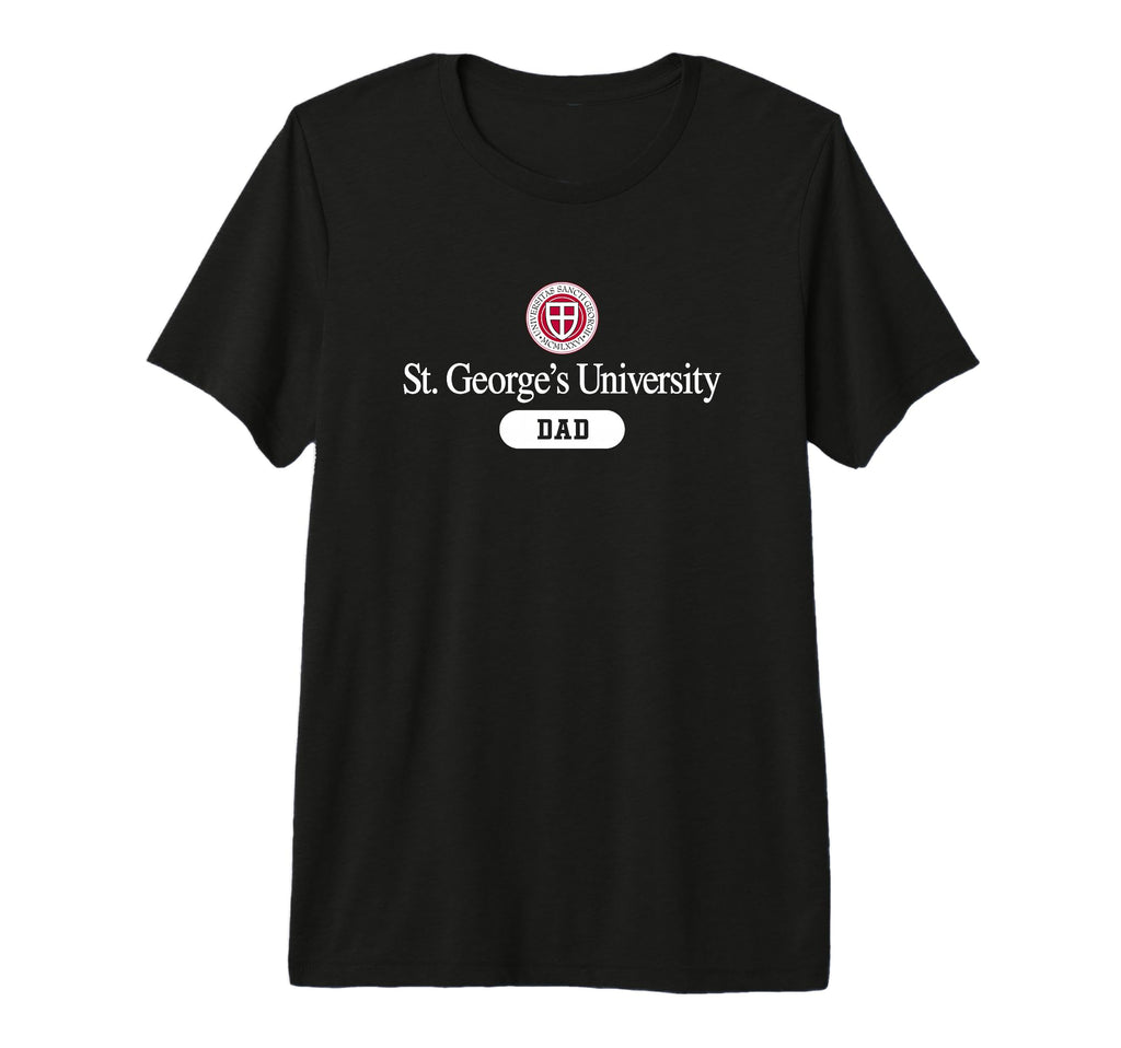 St Georges University Dad Tri Blend T-Shirt - Minimalist Print Unisex - T-Shirt, Sweatshirt, Hoodie